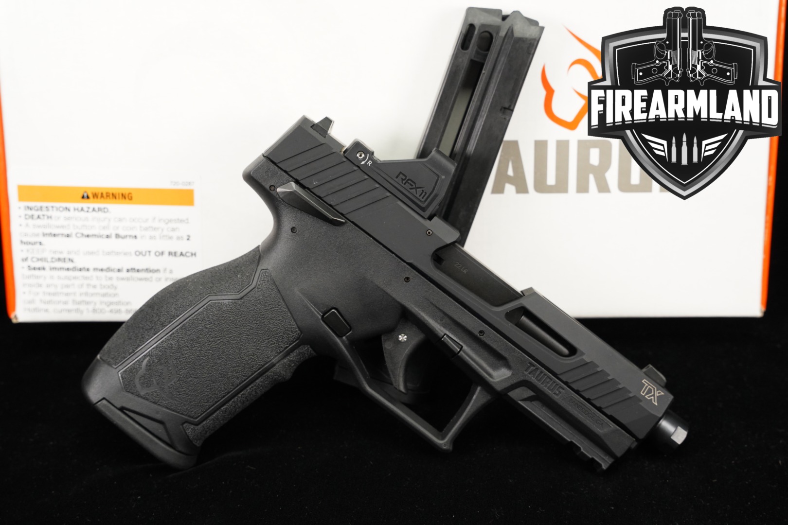 Taurus TX22 TORO 22LR 4.6 TX-22 THREADED +2 MAGS, ORIG BOX, VIRIDIAN OPTICS-img-0
