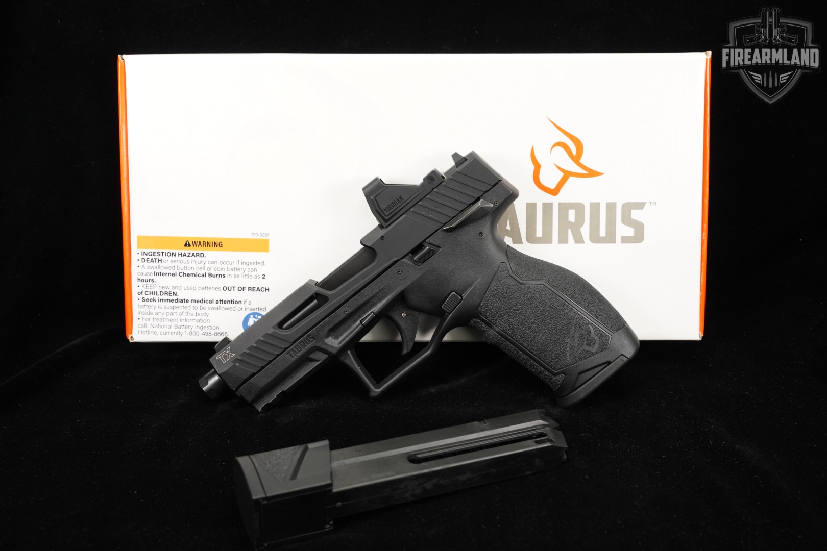 Taurus TX22 TORO 22LR 4.6 TX-22 THREADED +2 MAGS, ORIG BOX, VIRIDIAN OPTICS-img-2