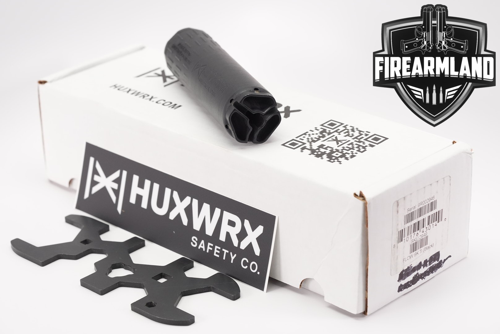 HuxWrx Flow 9k Ti 9mm Luger 5.33" Suppressor FLOW9K Silencer +ORIG BOX-img-0