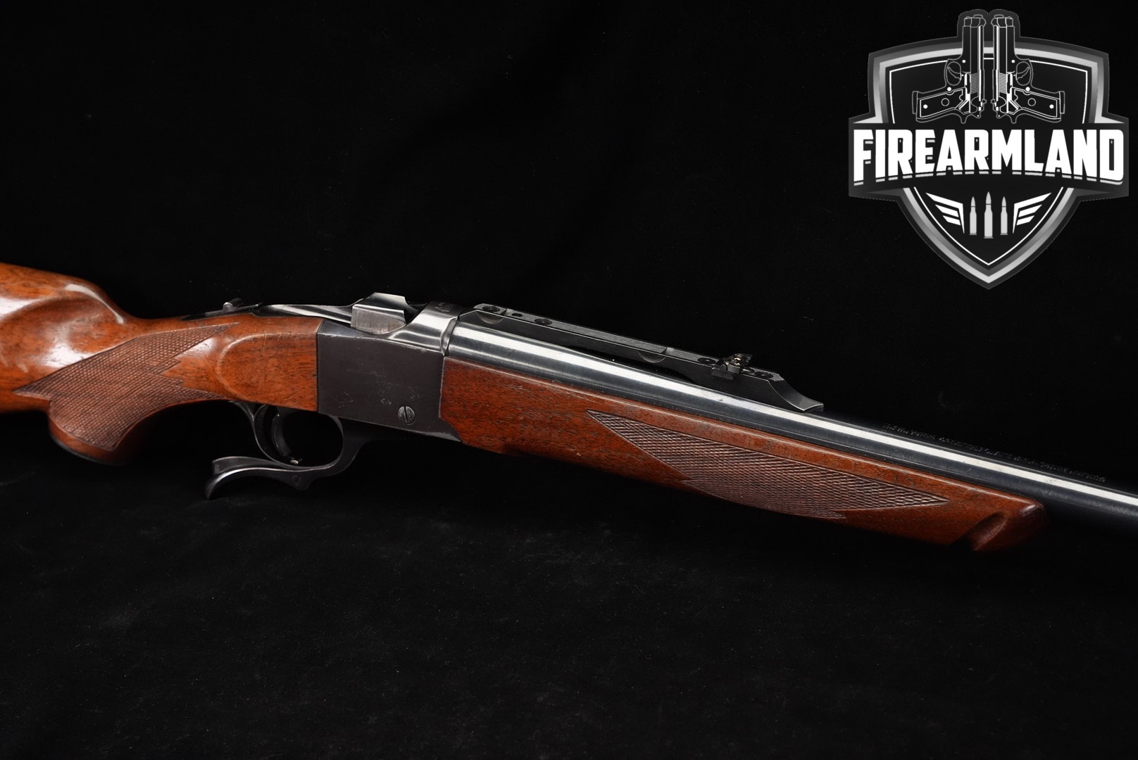 1979 Ruger No.1 375 H&H Magnum 24" Blued & Walnut No1-img-0