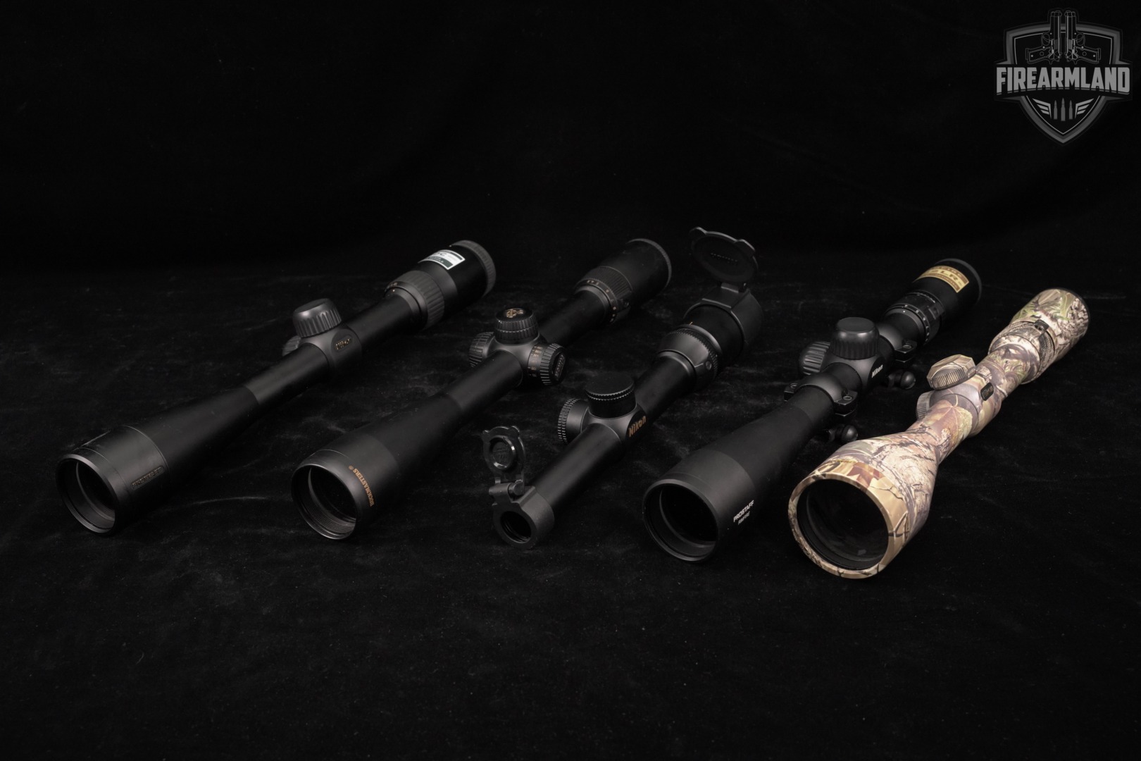 FIVE SCOPE LOT 5 Nikon Monarch Prostaff Buckmasters Team Realtree Scopes-img-2