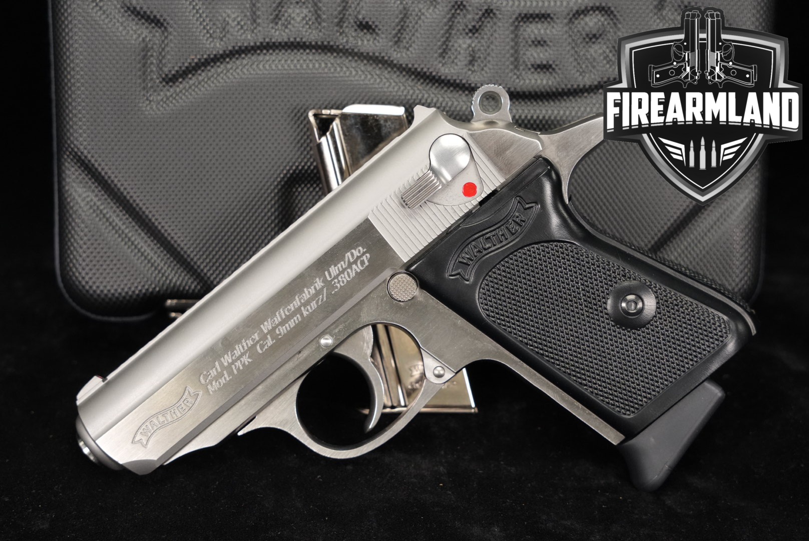 Walther PPK 380 ACP 3.3" Stainless PPK/S +2 MAGS & ORIG CASE-img-0