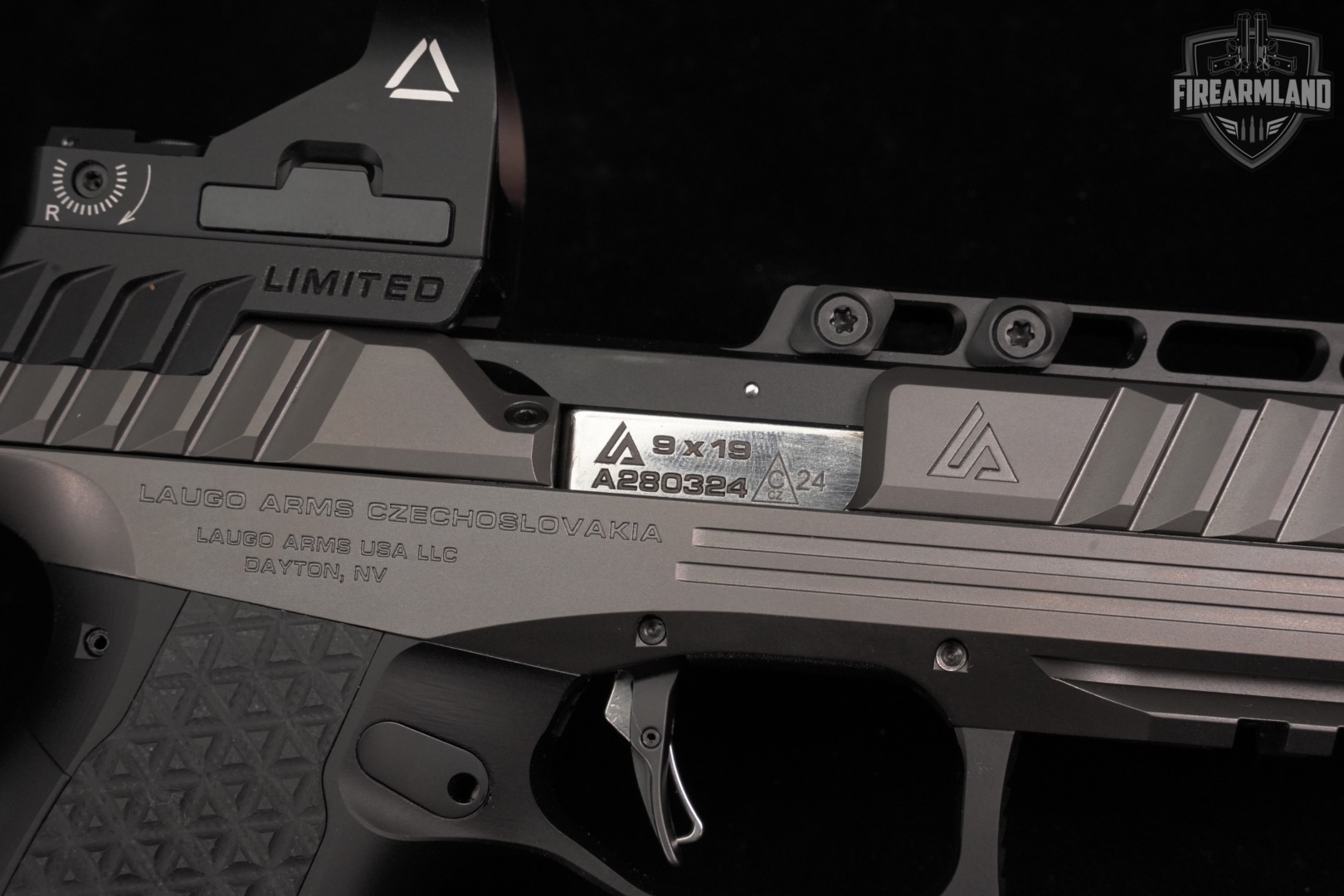 LAUGO ARMS Alien Creator Evolution Limited Optics 9mm 4.8" +2 MAGS, CASE-img-15