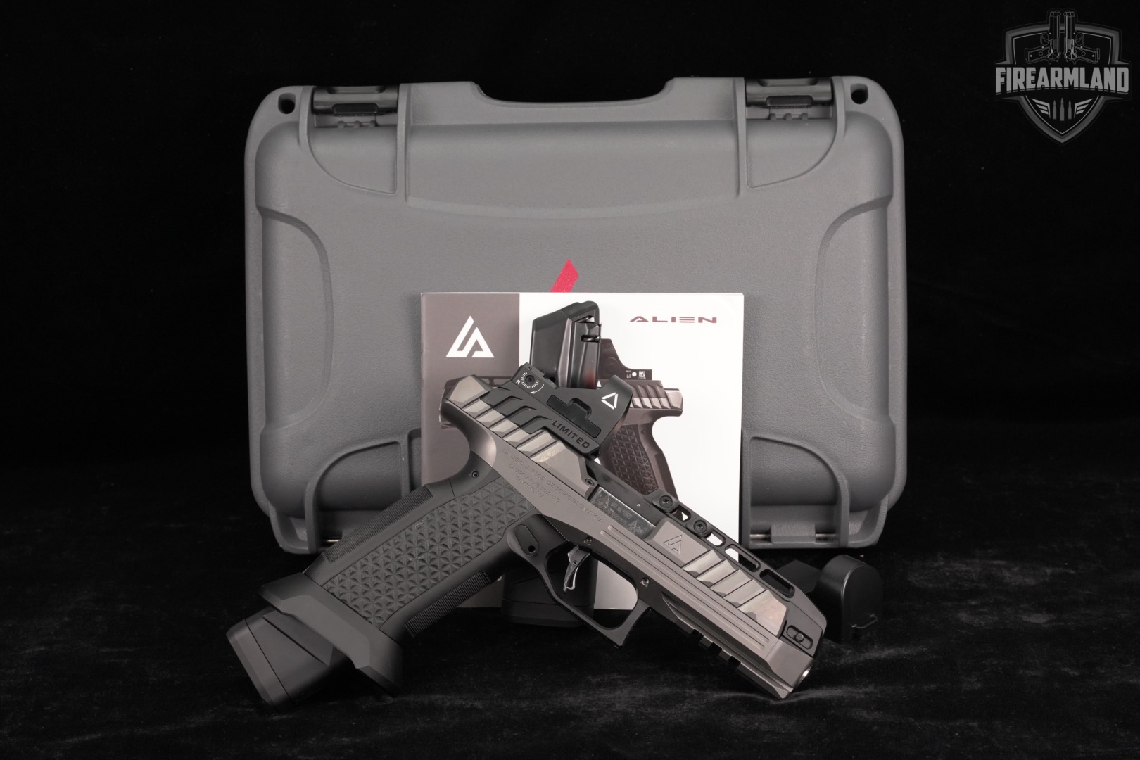 LAUGO ARMS Alien Creator Evolution Limited Optics 9mm 4.8" +2 MAGS, CASE-img-2