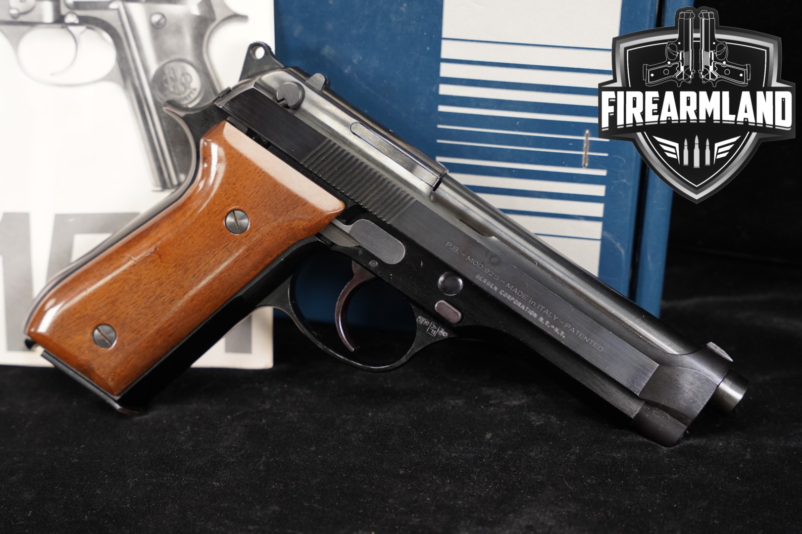 1980 P. Beretta Mod. 92S 9mm Luger Blued in Very Good Condition Thumbnail