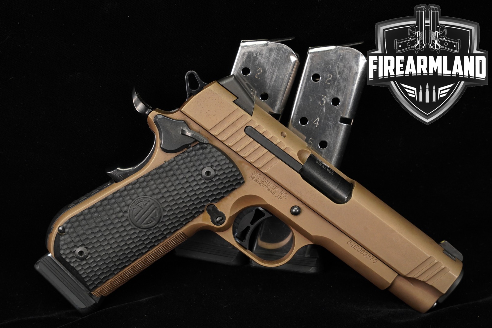 Sig Sauer 1911 Fastback Emperor Scorpion Carry 45 ACP 4.2" FDE +8 MAGS-img-0