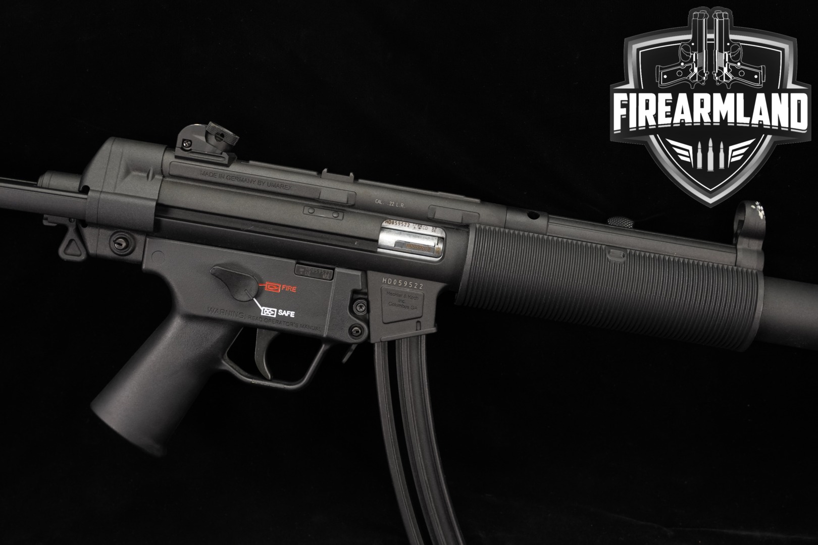 Heckler & Koch (H&K, HK) MP5 .22 LR Rifle .22 LR Black in Very Good Condition Thumbnail