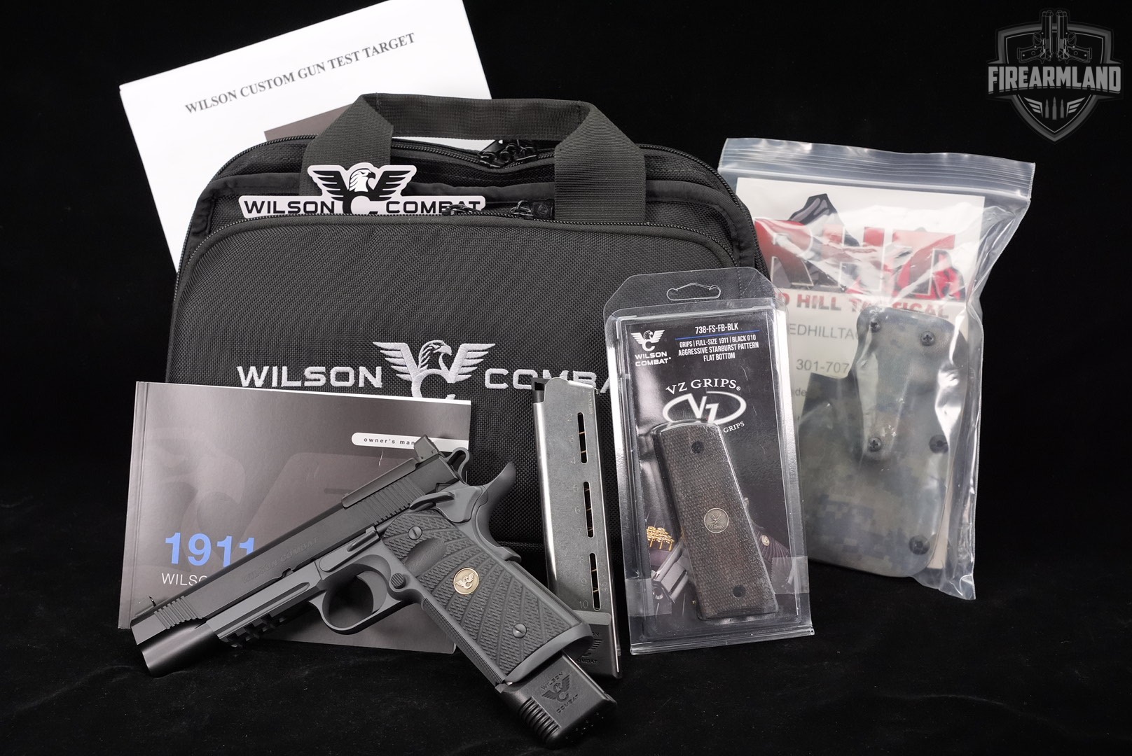 Wilson Combat WC CQB Tactical LE 45 ACP OR 1911 +2 MAGS, ORIG CASE, HOLSTER-img-2