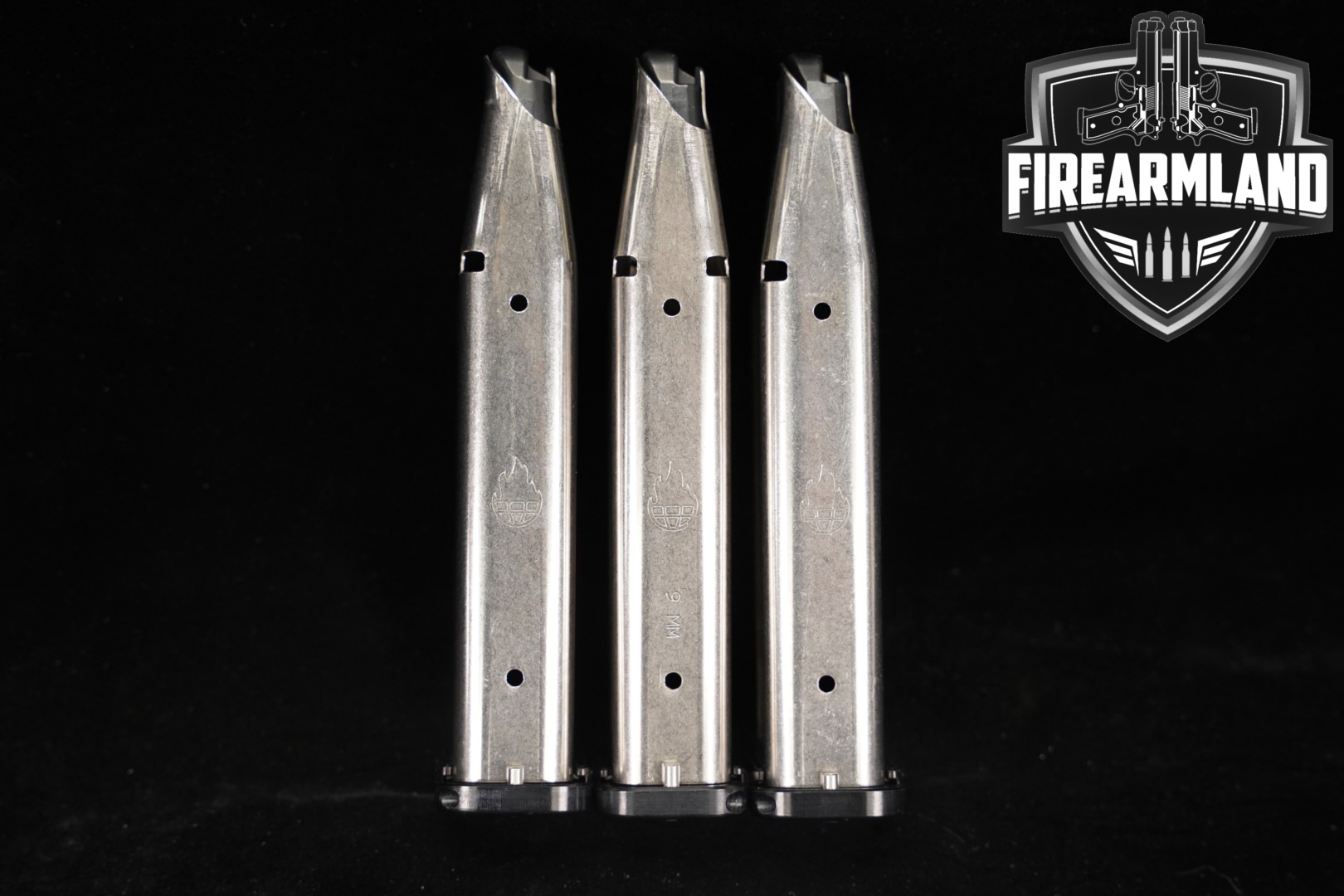 Atlas Gunworks THREE (3) 2011 DS 1911 21 Round 140MM Magazines 9mm Luger in Excellent Condition Thumbnail