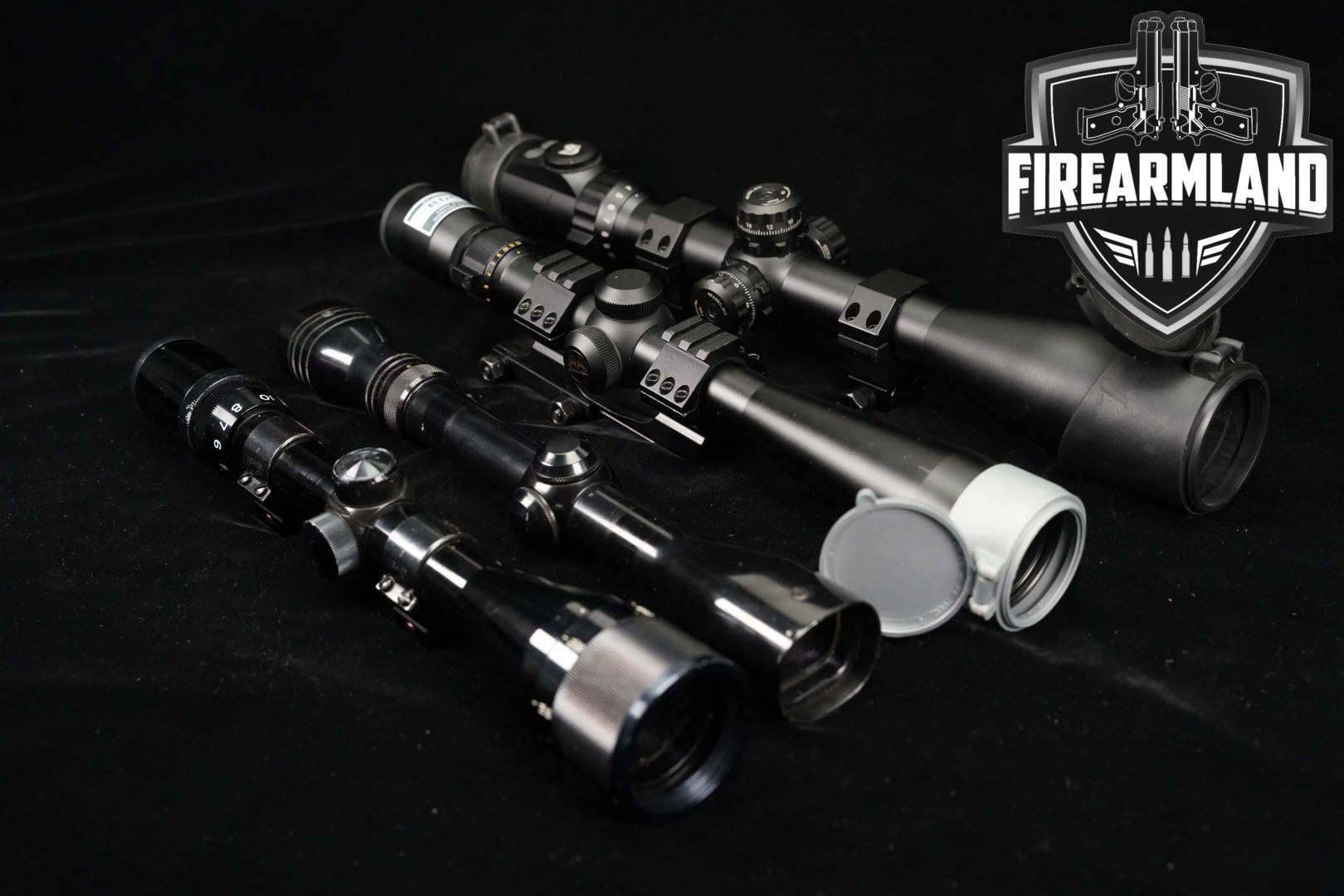 FOUR Scope Lot 4 Pack Accushot Bushnell Redfield Nikon Riflescope Scopes-img-0