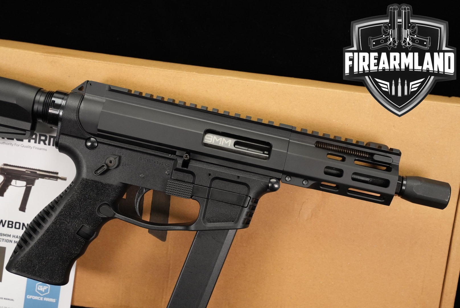 GForce Arms Jawbone 9mm 5 +2 MAGS & ORIG BOX-img-0