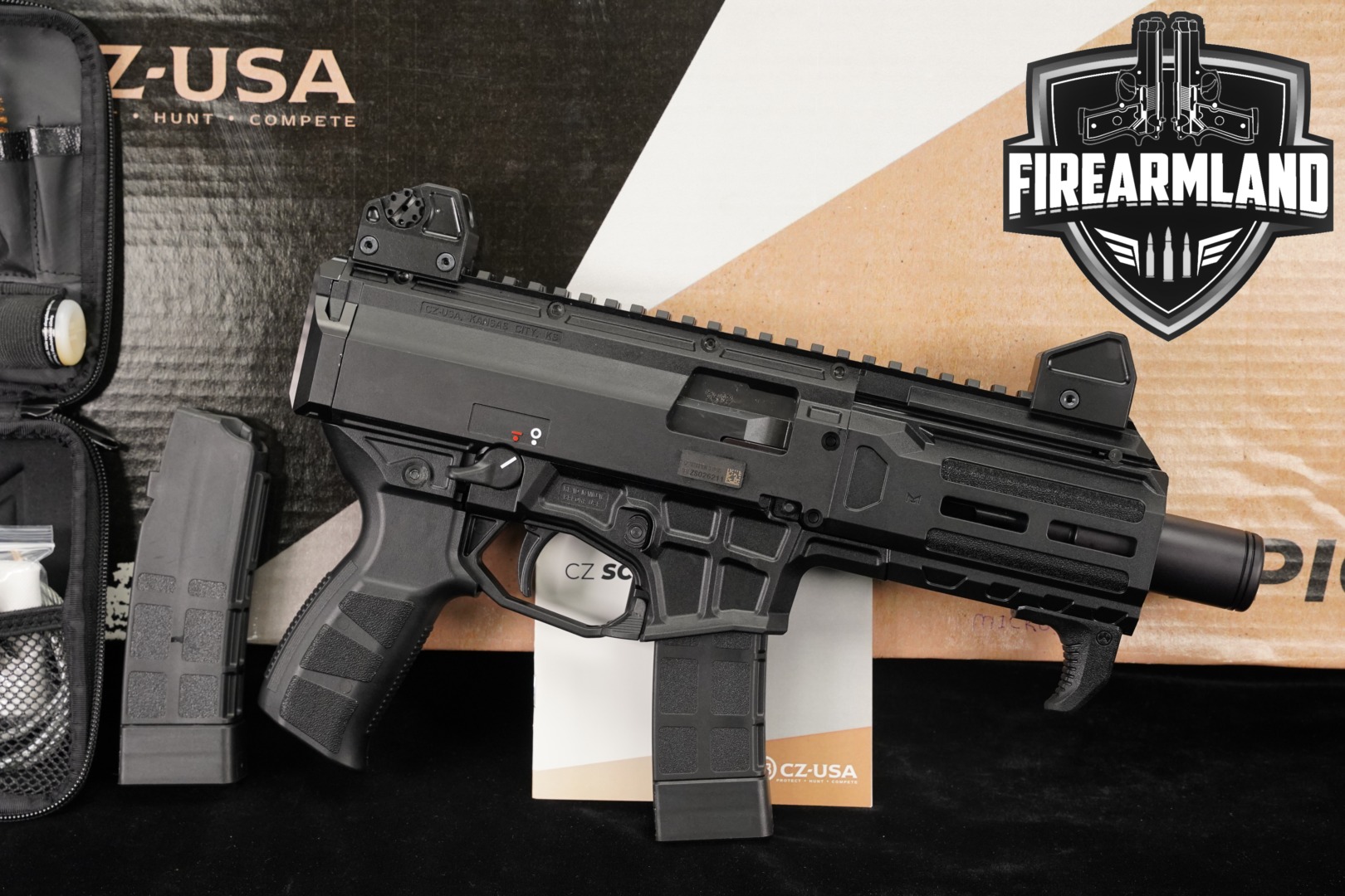 CZ Scorpion 3+ Micro 9mm Luger Black in Excellent Condition Thumbnail