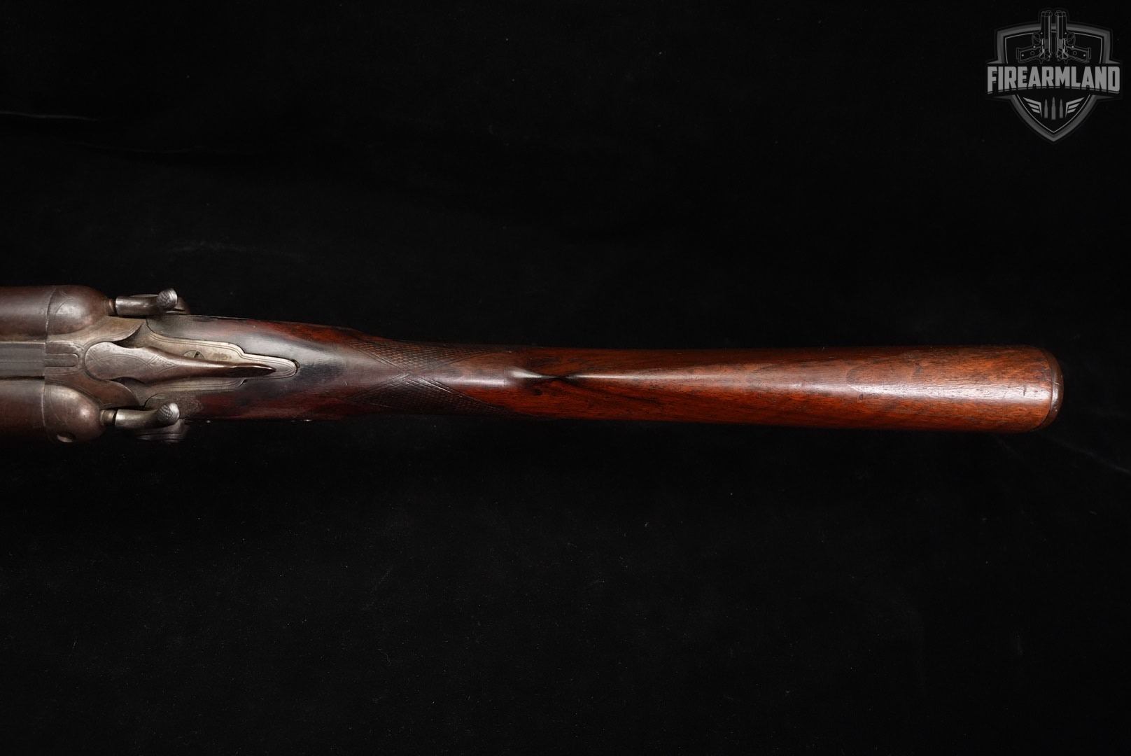 ANTIQUE Gemmill 12-Gauge 26" Damascus & Walnut SxS Hammer Gun-img-12
