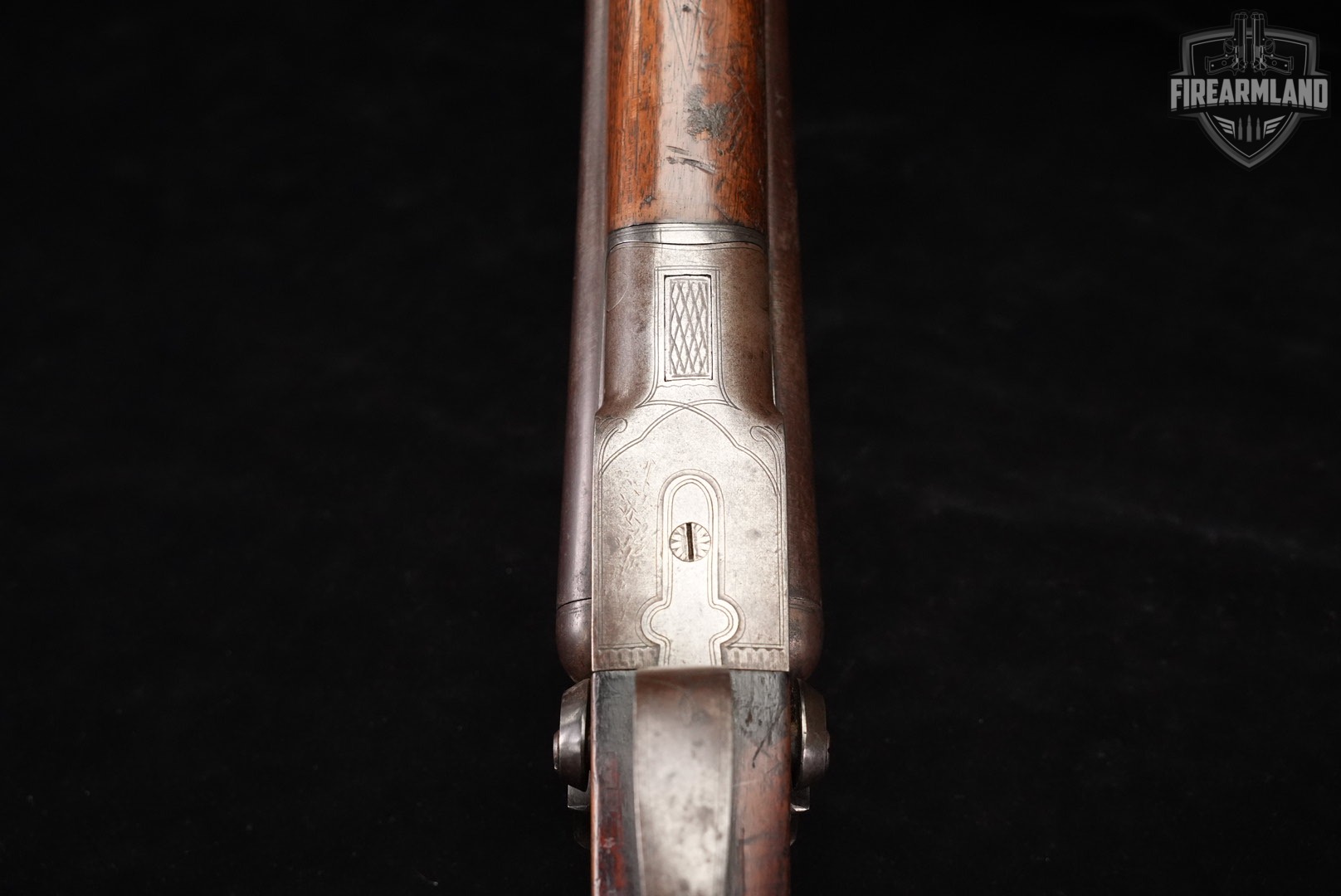 ANTIQUE Gemmill 12-Gauge 26" Damascus & Walnut SxS Hammer Gun-img-20