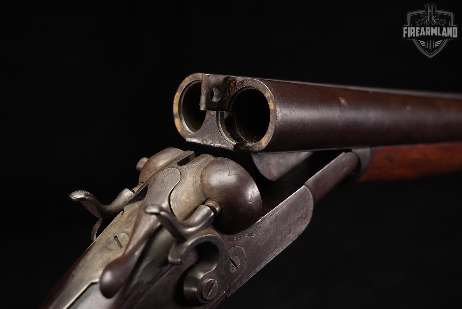 ANTIQUE Gemmill 12-Gauge 26" Damascus & Walnut SxS Hammer Gun-img-24