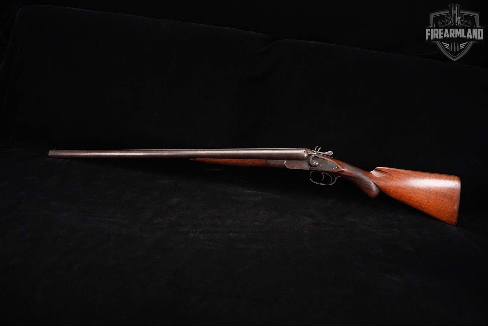 ANTIQUE Gemmill 12-Gauge 26" Damascus & Walnut SxS Hammer Gun-img-6
