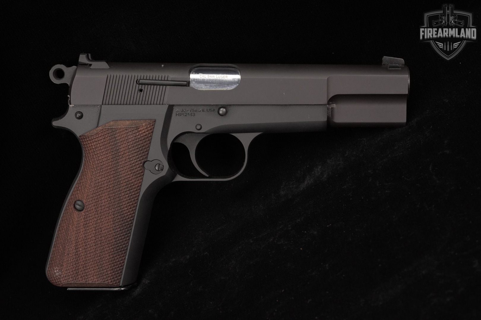 Springfield Armory SA-35 9mm 4.7 Blued Hi Power +3 MAGS & ORIG CASE-img-4
