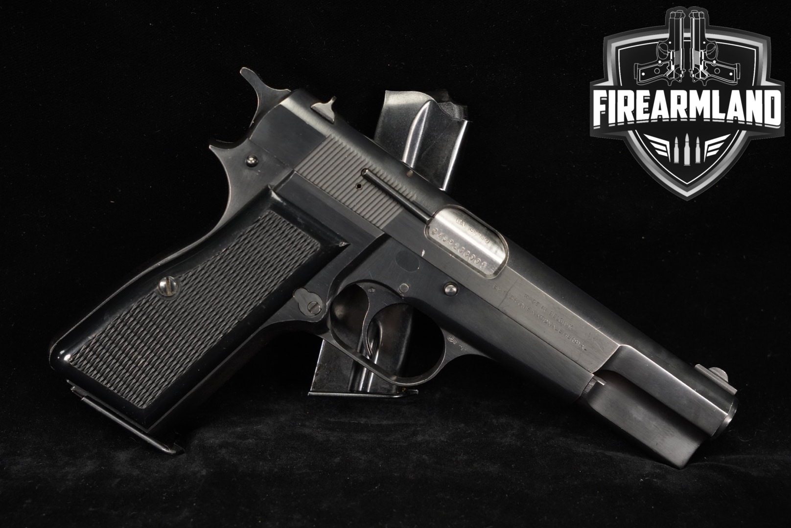 1981 Browning Hi-Power 30 Luger 4.75" Polished RARE CHAMBERING BHP +2 MAGS-img-0