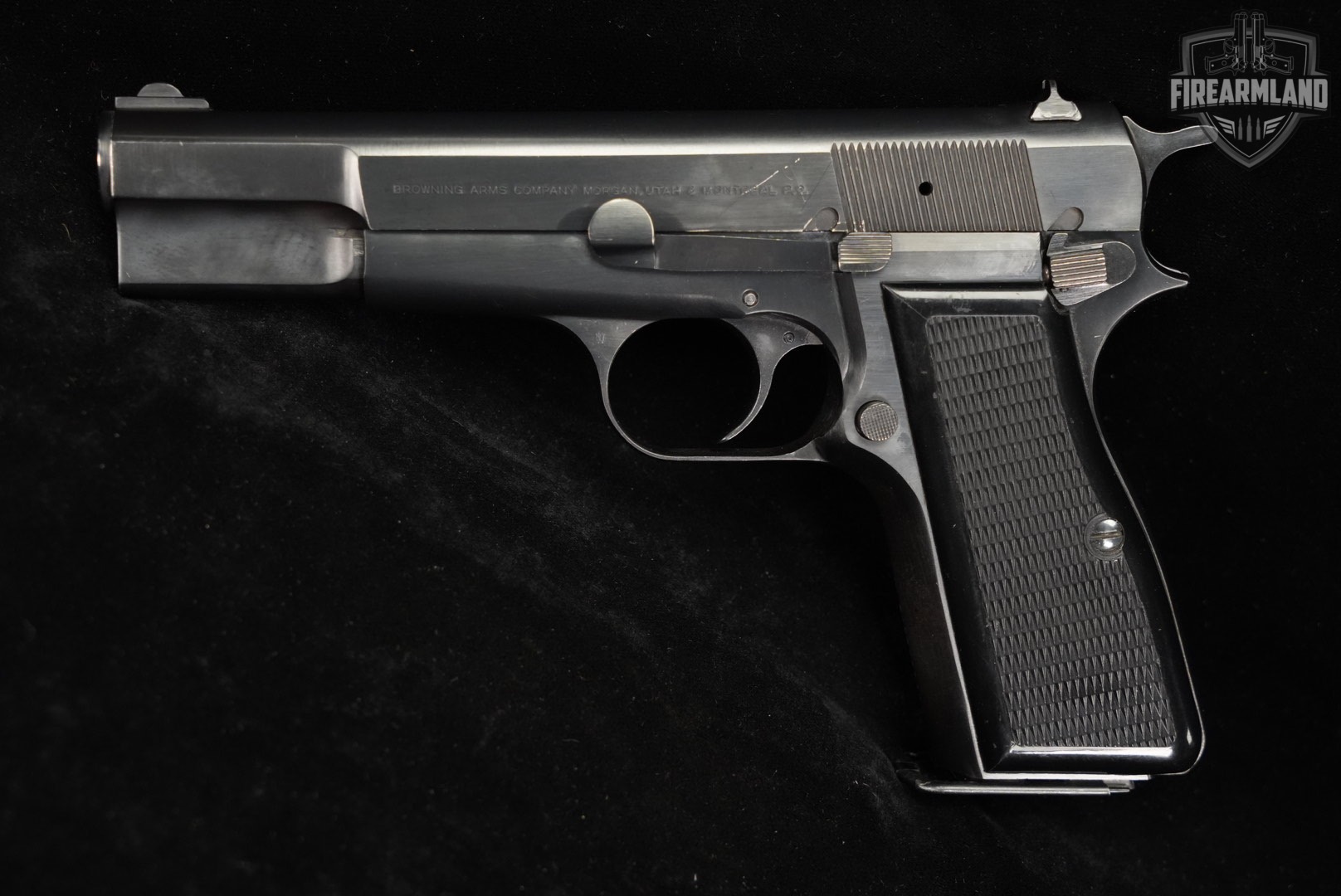 1981 Browning Hi-Power 30 Luger 4.75" Polished RARE CHAMBERING BHP +2 MAGS-img-3