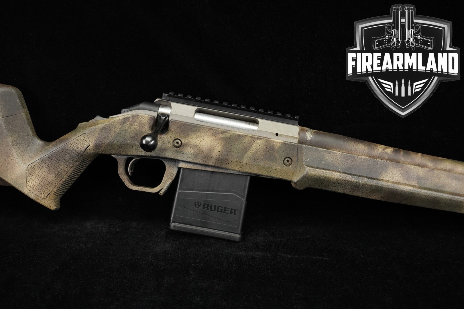 2023 Sturm Ruger American Rifle .308 Win. Multi-Tone Camo in Good Condition Thumbnail