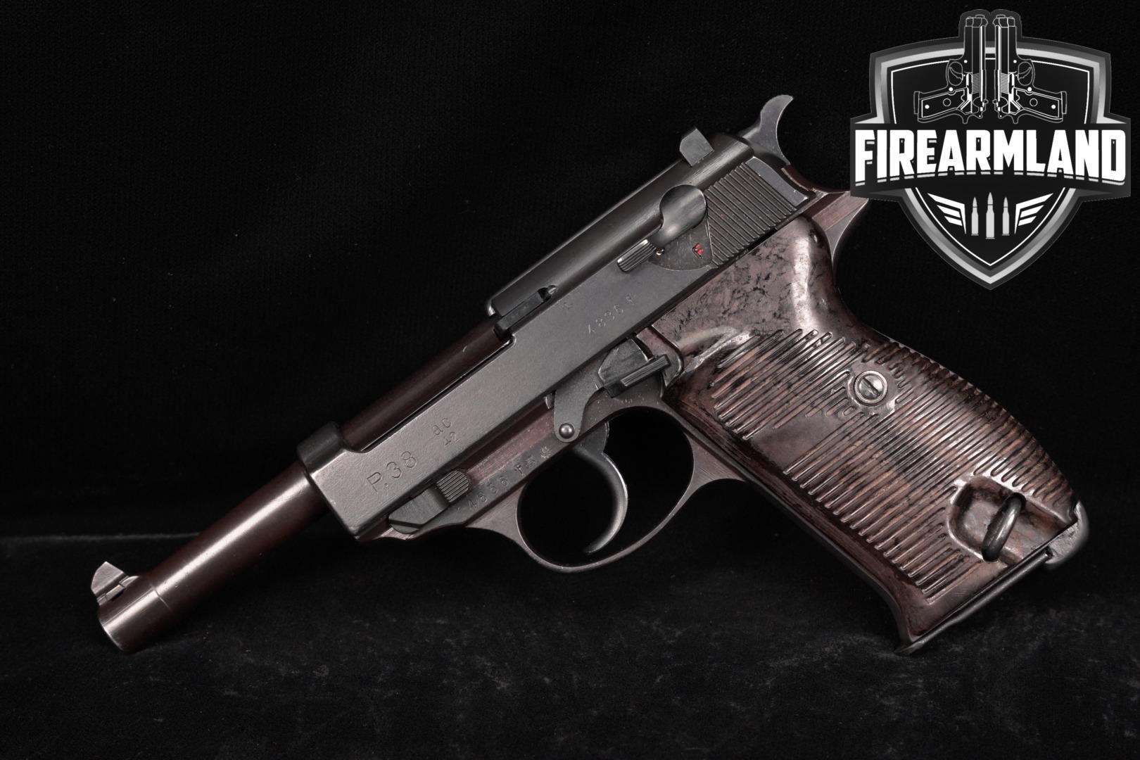 ALL MATCHING 1942 Carl Walther Waffenfabrik P.38 Ac 42 9mm P38 P 38 DA/SA-img-0