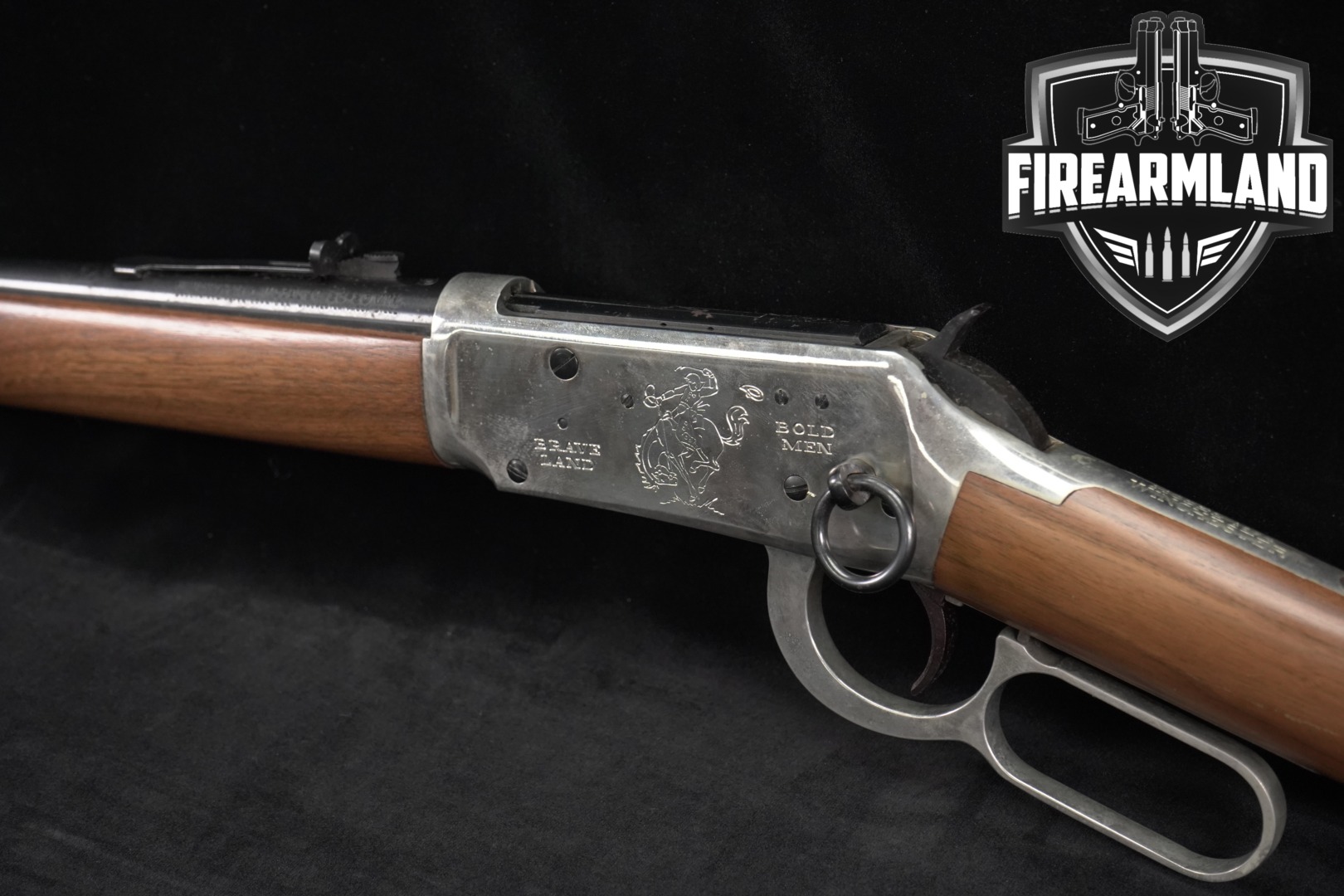 Winchester Repeating Arms Model 94 Cowboy Commemorative Carbine .30-30 Bright Nickel & Walnut in Good Condition Thumbnail