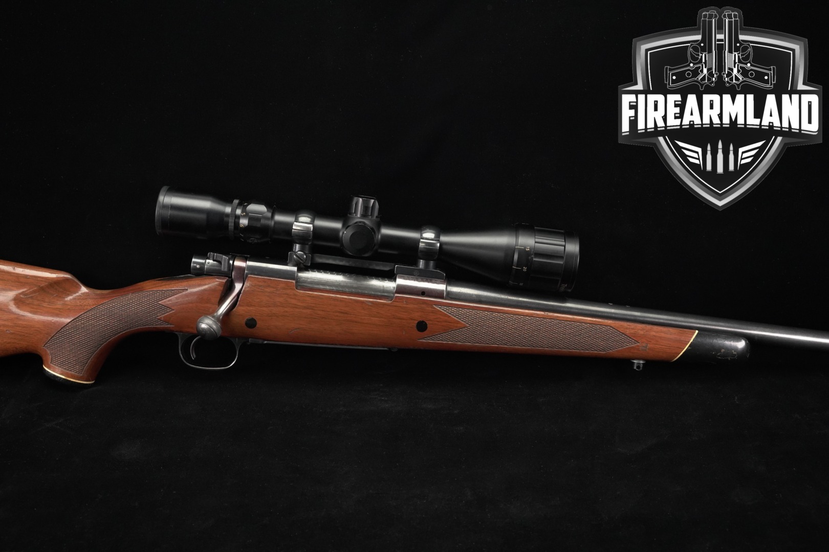 1974 Winchester Repeating Arms Model 70 Standard Rifle, Post-64 .264 Win. Mag. Blued & Walnut in Good Condition Thumbnail