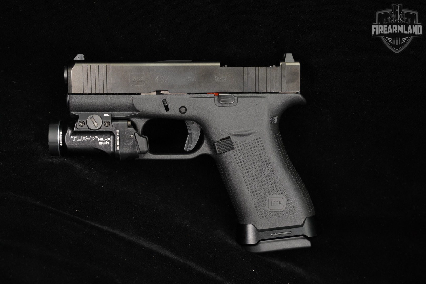 Glock 43X MOS G43X 9mm 3.41" +3 MAGS, ORIG CASE, HOLSTER, STREAMLIGHT-img-5