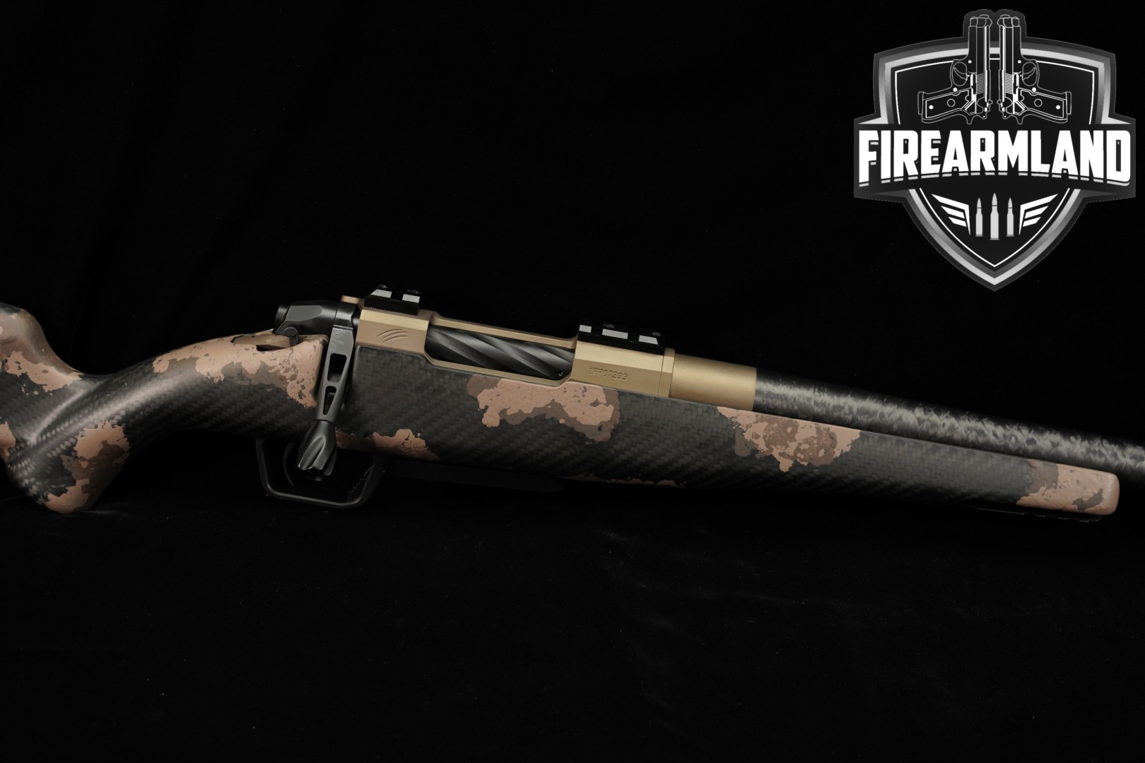Fierce Firearms Carbon Rogue XP 25 Creedmoor Smoke Bronze & Camo in Excellent Condition Thumbnail