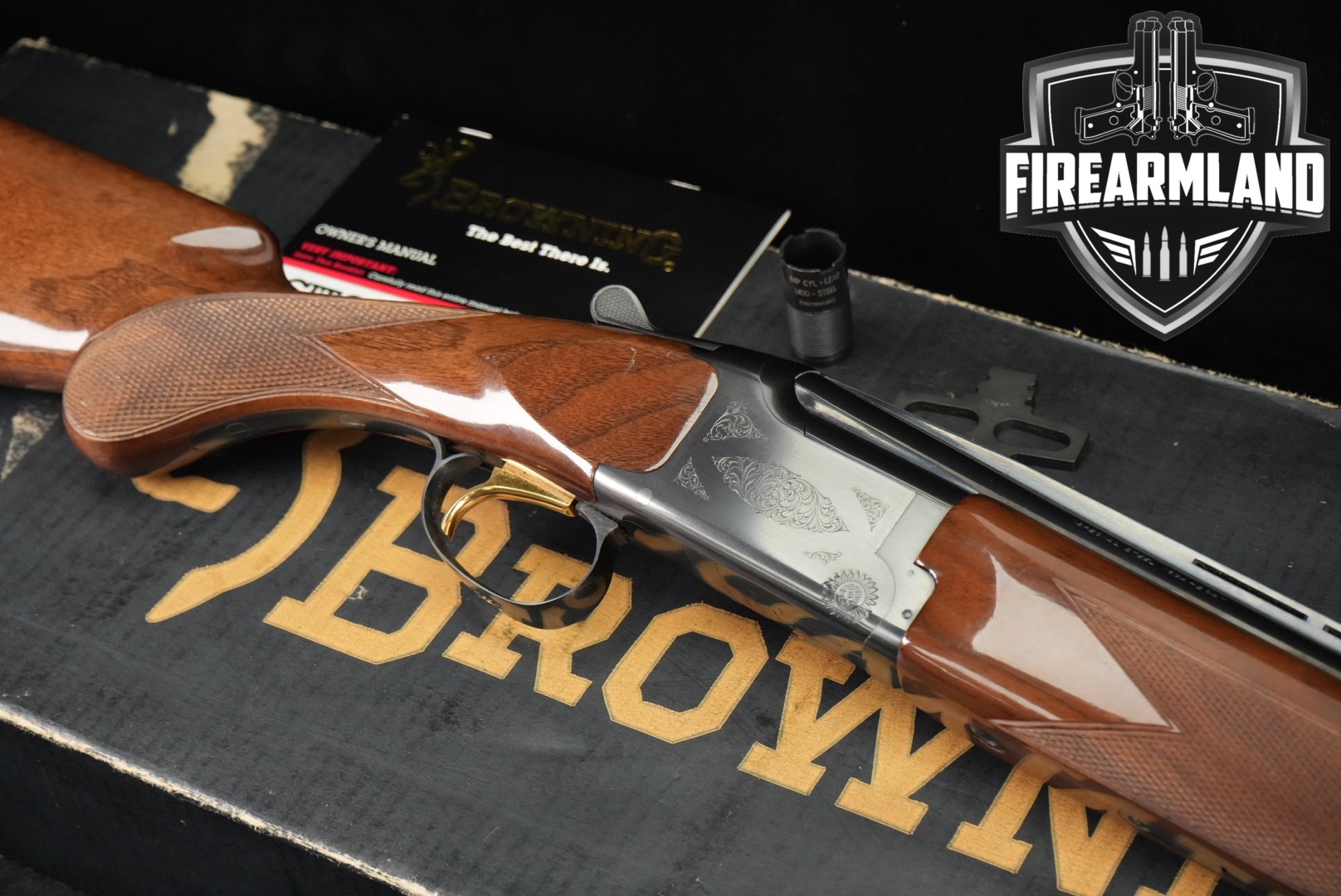 1994 Browning Citori Lightning Field, Grade 1 16 Gauge Blued & Walnut in Good Condition Thumbnail