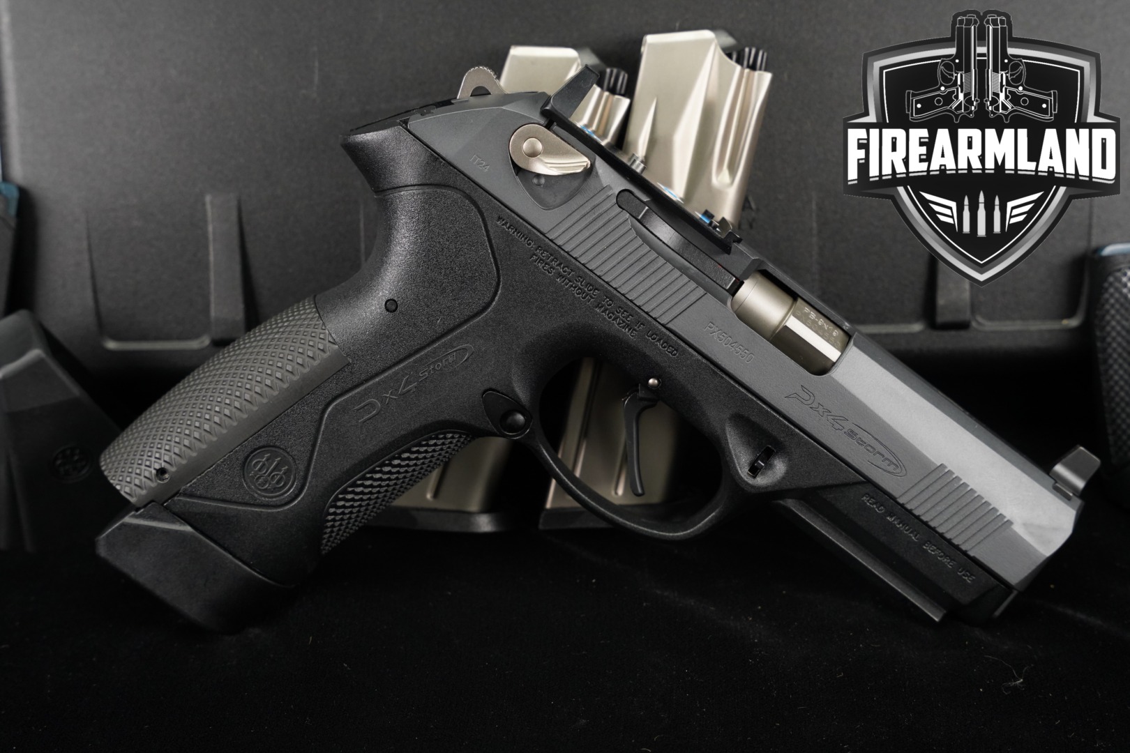 Langdon Tactical Technology (LTT) Beretta PX4 Storm Full Size, RDO 9mm Luger Two-Tone Gray & Black in Excellent Condition Thumbnail