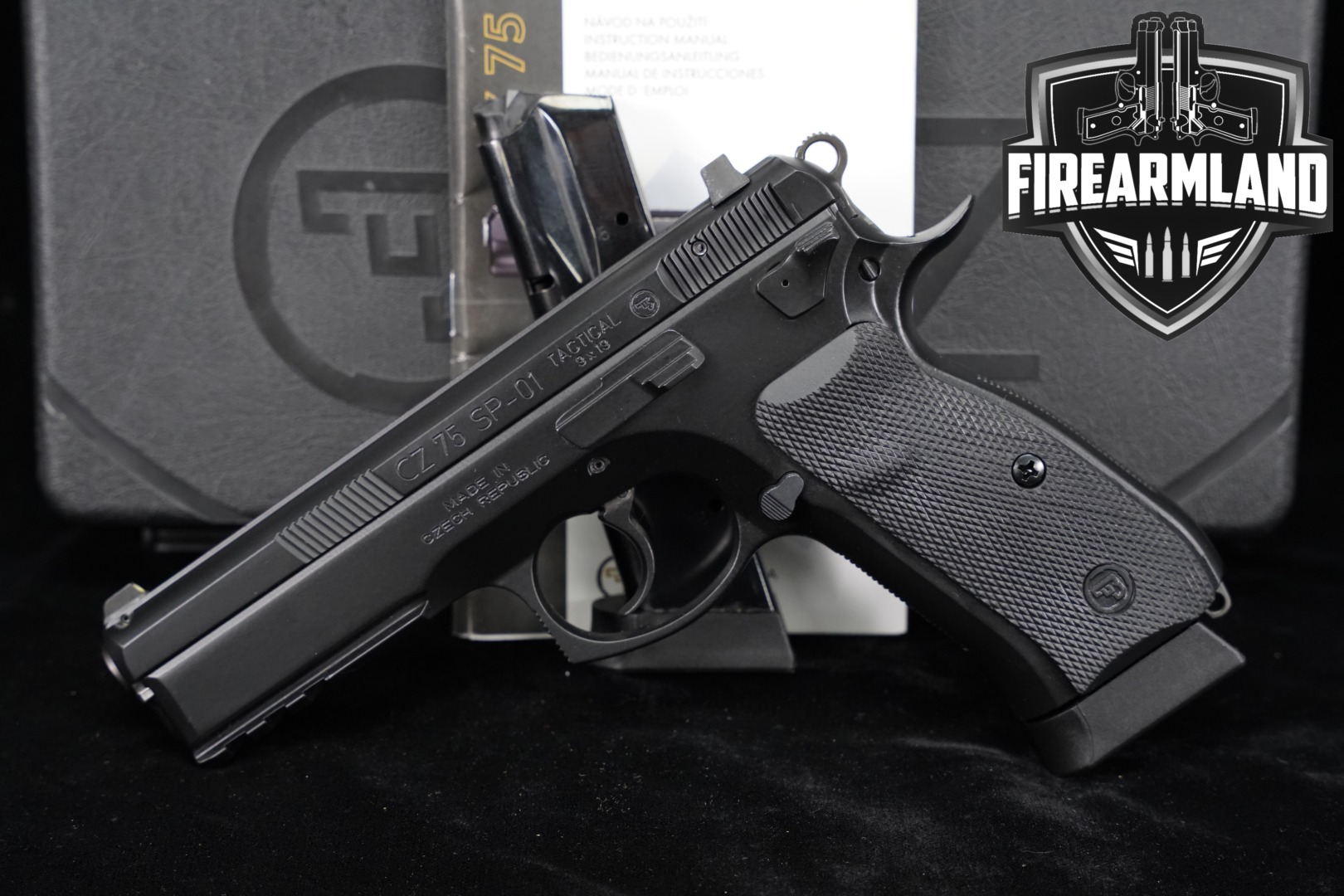 CZ CZ 75 SP-01 Tactical 9mm Luger Black Polycoat in Excellent Condition Thumbnail