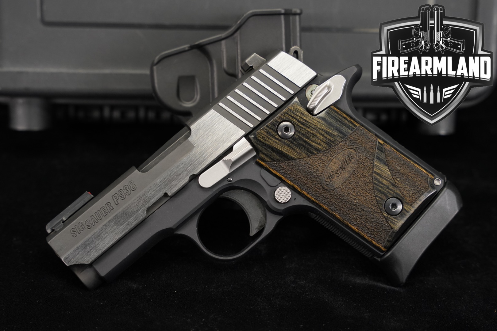 Sig Sauer P938 Equinox, Ambidextrous Safety 9mm Luger Two-Tone Black & Stainless in Excellent Condition Thumbnail