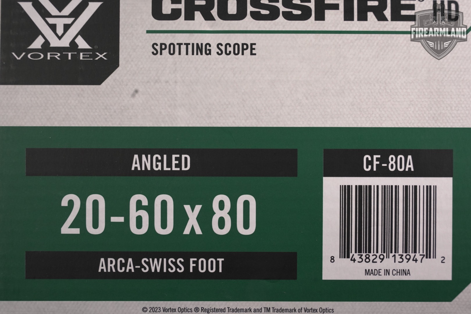 Vortex Optics Crossfire HD 20-60x80 Angled Spotting Scope 60x Magnification-img-8