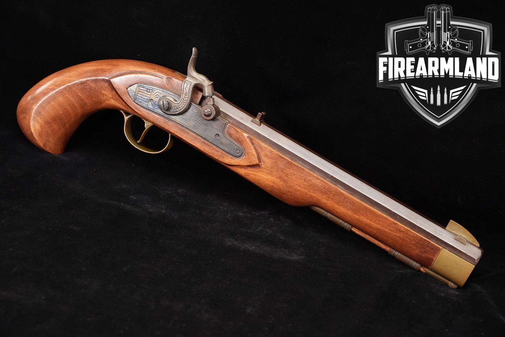 CVA Kentucky Pistol Percussion 45 10.25" Blued & Hardwood PP206-img-0