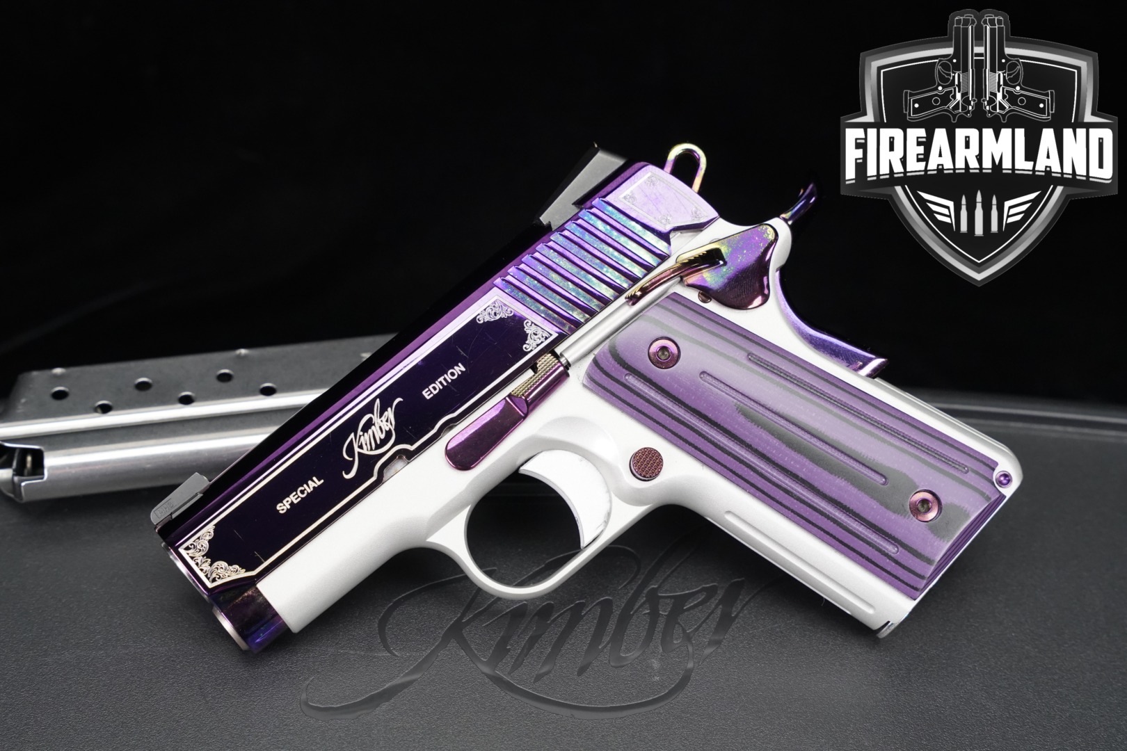 Kimber Amethyst Ultra II Special Edition 9mm Luger Two-Tone Amethyst & Silver in Good Condition Thumbnail