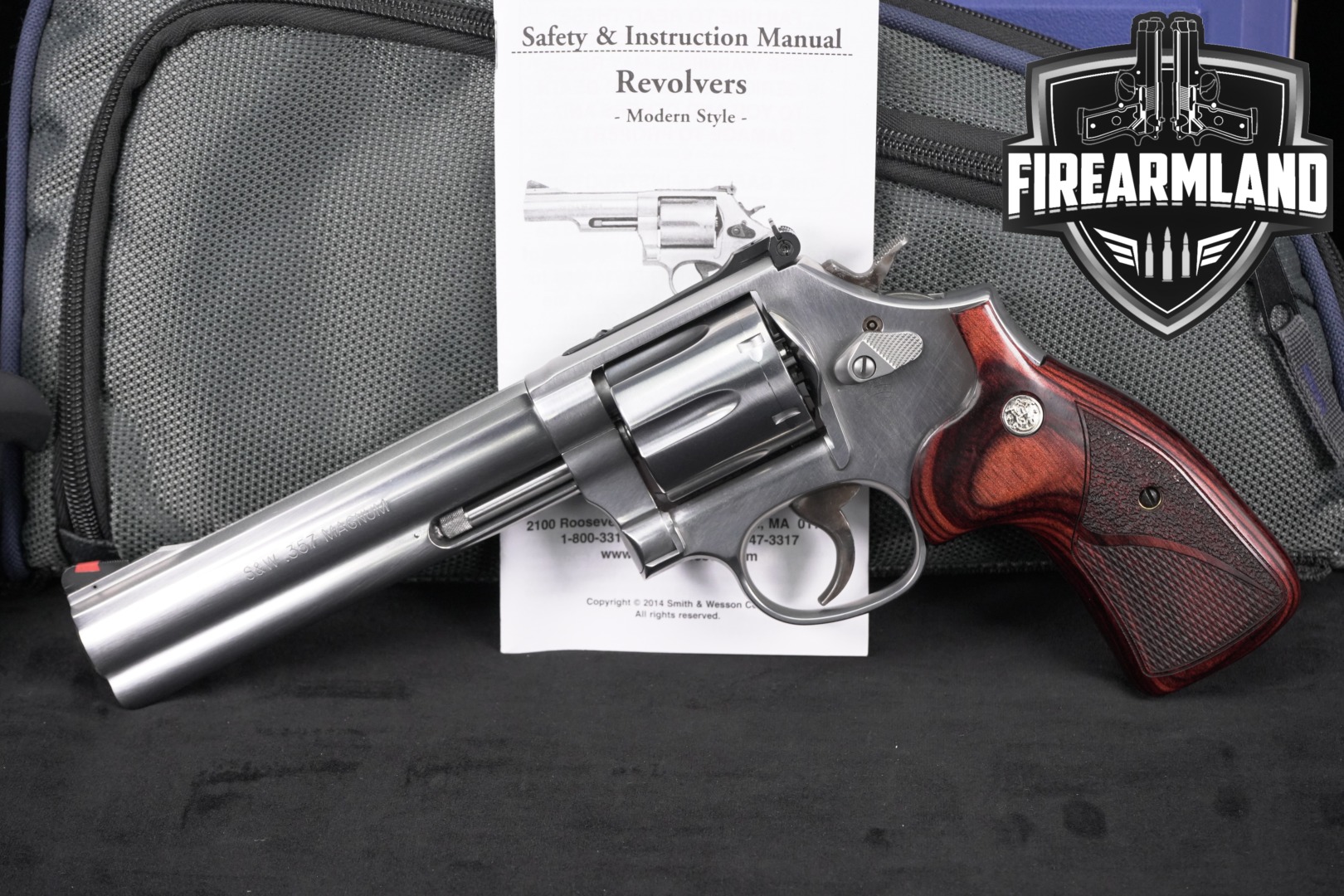 Smith & Wesson (S&W) Model 686-6 .357 Mag. Satin Stainless in Very Good Condition Thumbnail