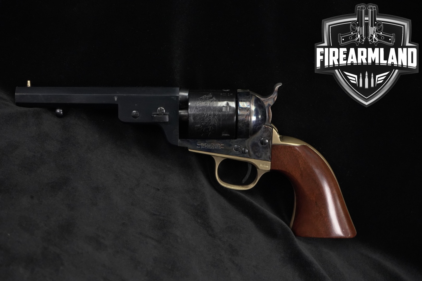 A. Uberti Model 1851 Navy .36 Color Case-Hardened & Blued in Good Condition Thumbnail
