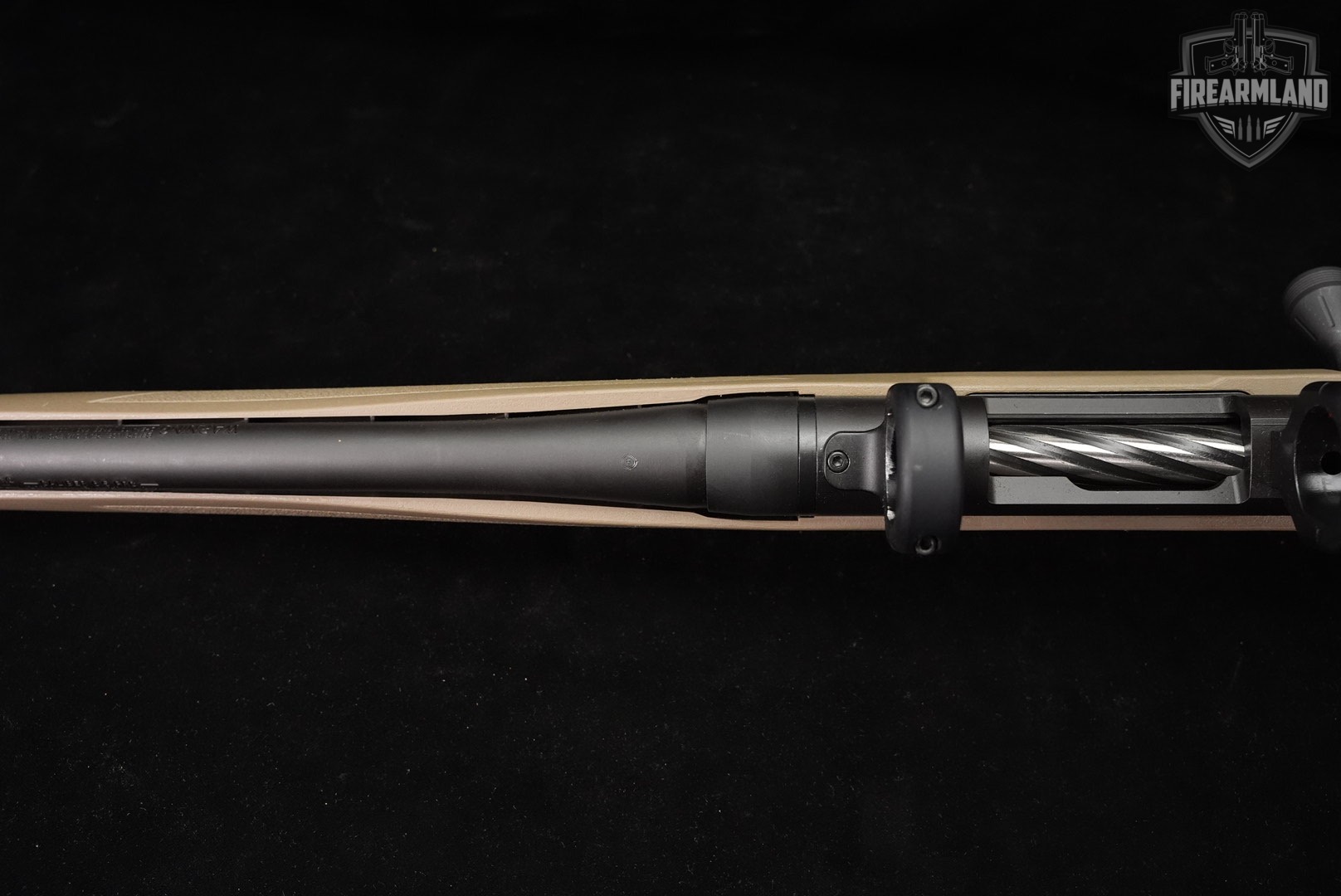Mossberg Patriot Predator 6.5 PRC 24" Black & FDE THREADED +SCOPE RINGS-img-11