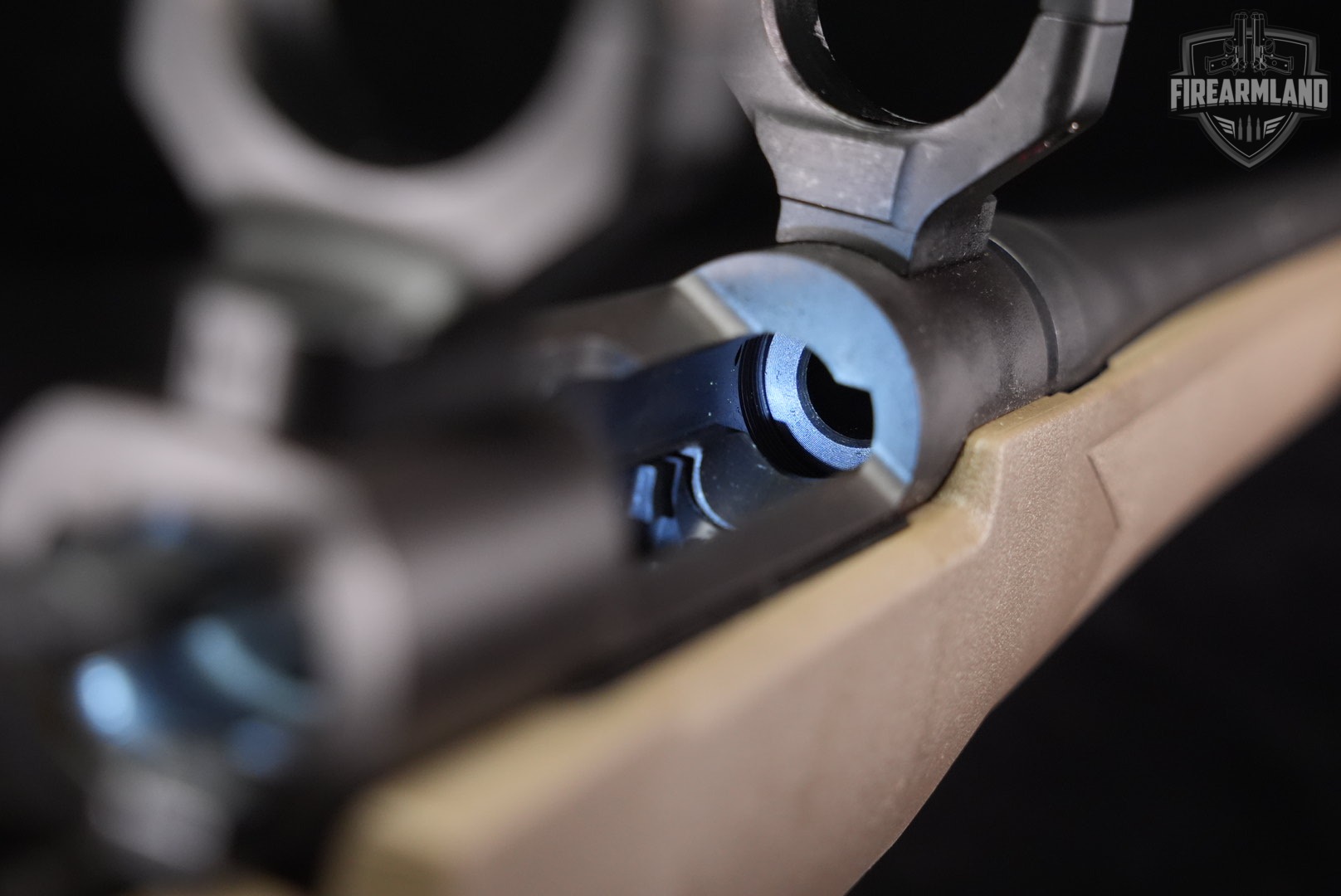 Mossberg Patriot Predator 6.5 PRC 24" Black & FDE THREADED +SCOPE RINGS-img-22