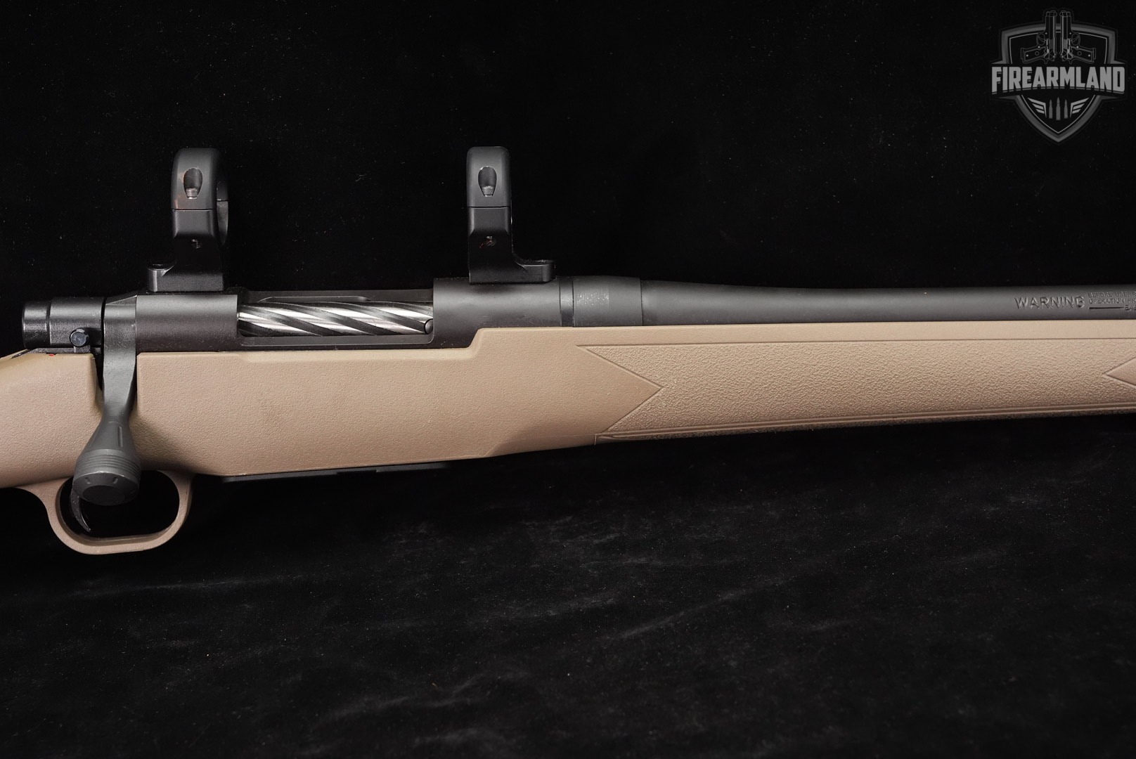 Mossberg Patriot Predator 6.5 PRC 24" Black & FDE THREADED +SCOPE RINGS-img-4