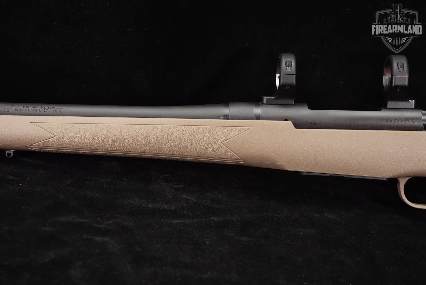 Mossberg Patriot Predator 6.5 PRC 24" Black & FDE THREADED +SCOPE RINGS-img-8